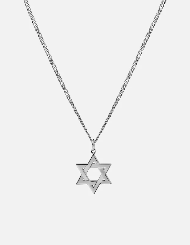 Fashion-Forward Jewelry At Incredible Prices Star of David I Necklace, Sterling Silver Fashion-Forward Jewelry At Incredible Prices Star of David I Necklace, Sterling Silver
