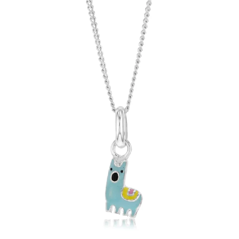Buy More, Save More On Stunning Jewelry Designs Sterling Silver Blue Enamel Llama Pendant Buy More, Save More On Stunning Jewelry Designs Sterling Silver Blue Enamel Llama Pendant