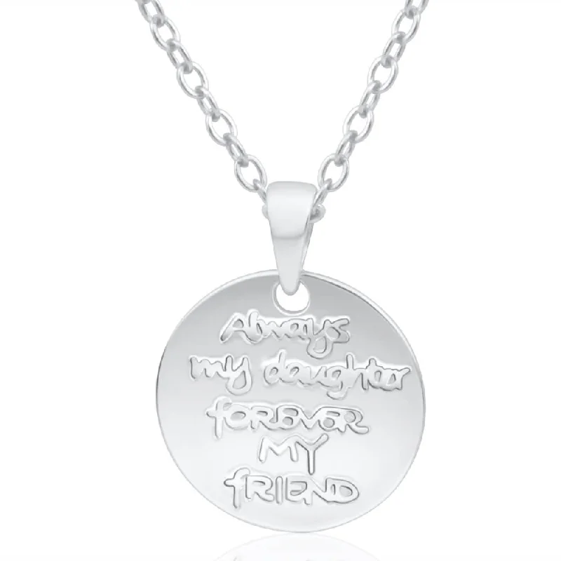 Once-A-Year Jewelry Deals – Shop Before They’Re Gone Sterling Silver Disc Daughter Pendant