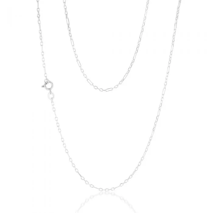 Jewelry Sale Bonanza – Grab Your Sparkle Now Sterling Silver Fancy Figaro 40+5cm Chain