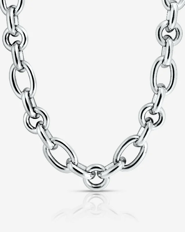 Elegant Jewelry, Exclusive Prices – Shop Now Sterling Silver - Oval Link Chain Necklace Elegant Jewelry, Exclusive Prices – Shop Now Sterling Silver - Oval Link Chain Necklace