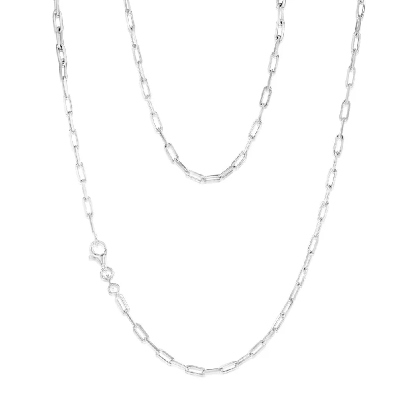 Limited-Time Jewelry Discounts – Shine Without The Splurge Sterling Silver Paperclip 45cm Chain