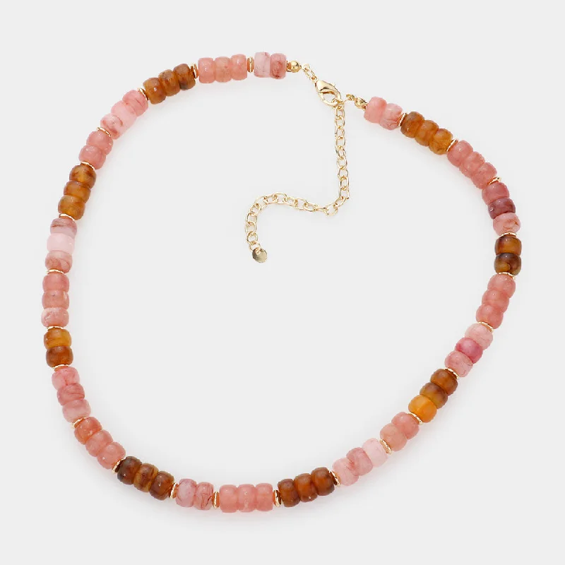 Shop Trending Jewelry With Exclusive Savings Strawberry Rhubarb Resin Necklace