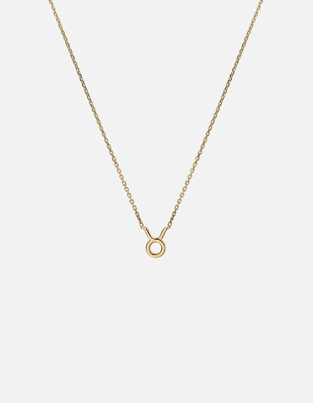 Your Perfect Accessory Now At The Best Price Taurus Astro Pendant Necklace, 14k Gold Your Perfect Accessory Now At The Best Price Taurus Astro Pendant Necklace, 14k Gold