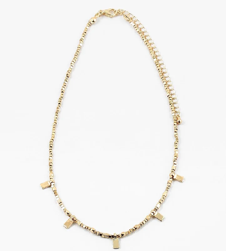 Celebrate Every Occasion With Sparkling Savings Sorrento Nights Tiny Beaded Rectangle Necklace