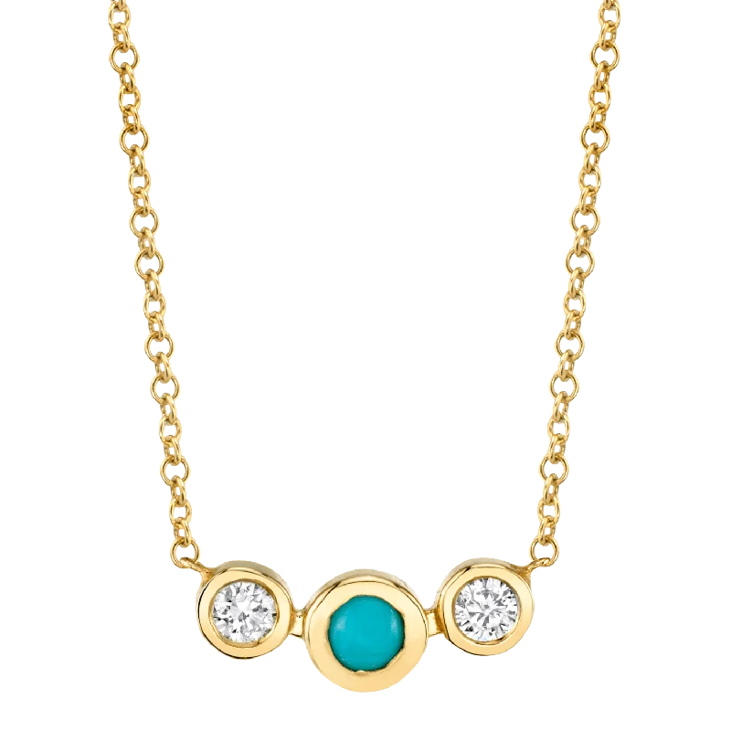 Stunning Jewelry Pieces At The Lowest Prices Ever Turquoise Diamond Bezel Necklace