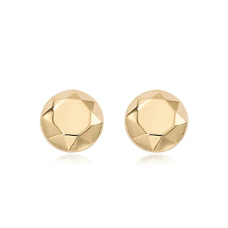 Get The Jewelry You Love At A Price You Love 14k Faceted Button Stud Earrings