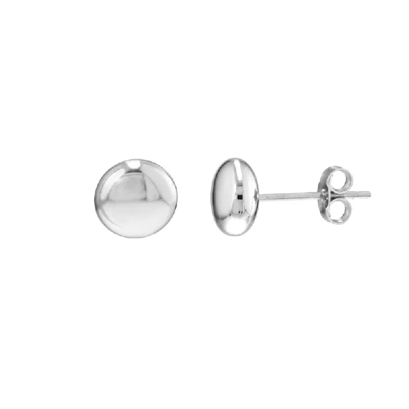 Exclusive Jewelry Sale Event – Shop Now 14k Flat Round Pebble Stud Earrings 7mm