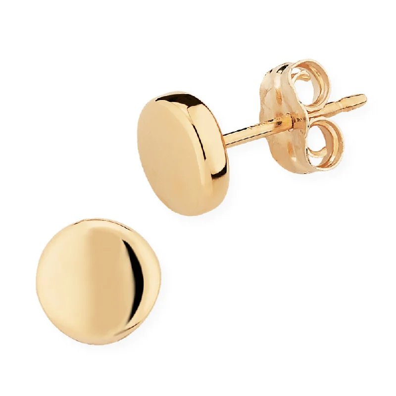 Limited-Stock Jewelry Sale – Once It's Gone, It's Gone 14k Gold 6mm Flat Round Stud Earrings Limited-Stock Jewelry Sale – Once It's Gone, It's Gone 14k Gold 6mm Flat Round Stud Earrings