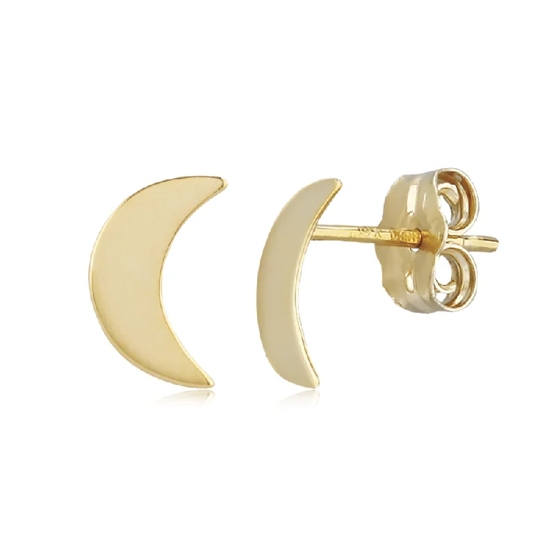Make Every Moment Shine – Jewelry Discounts Available 14k Gold Crescent Moon Stud Earrings Make Every Moment Shine – Jewelry Discounts Available 14k Gold Crescent Moon Stud Earrings