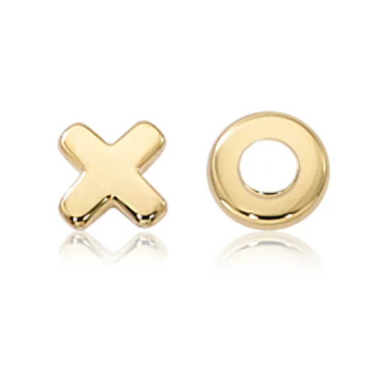 Affordable Luxury Jewelry For Every Occasion 14k Gold Hug & Kiss Stud Earrings