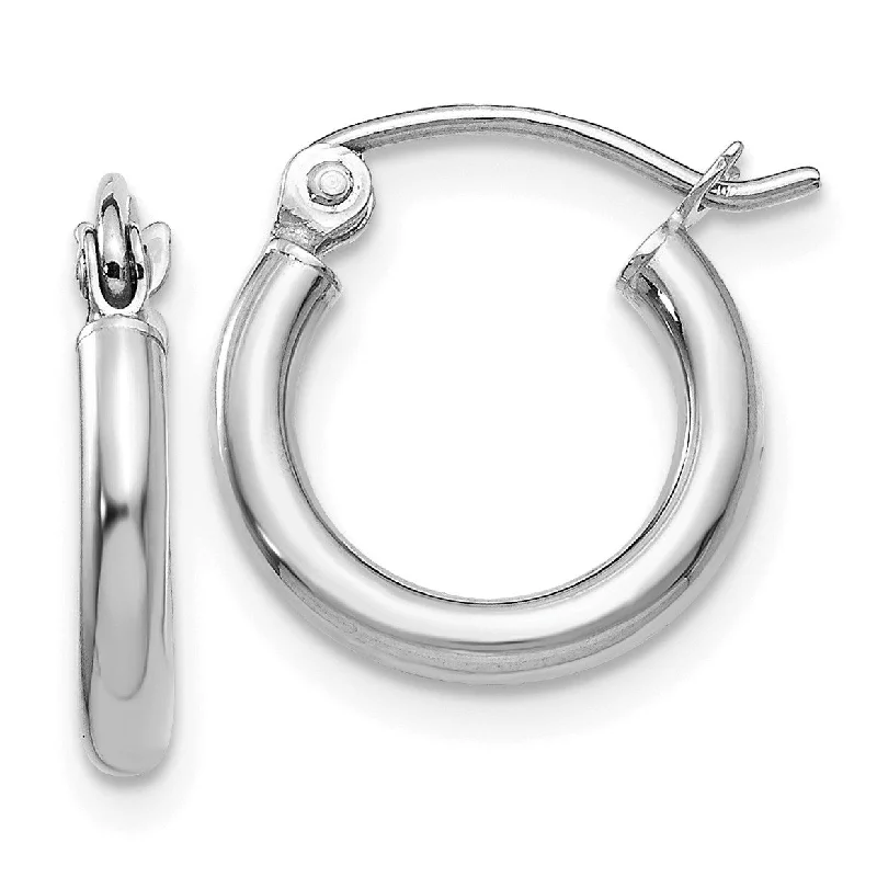 The Ultimate Jewelry Sale – Shop Premium Styles 14KT White Gold 13X2MM Hoop Earrings The Ultimate Jewelry Sale – Shop Premium Styles 14KT White Gold 13X2MM Hoop Earrings