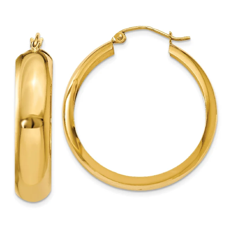 Luxury Jewelry Sale – Elegant Styles At Unbeatable Prices 14KT Yellow Gold 18X6.75MM Hoop Earrings