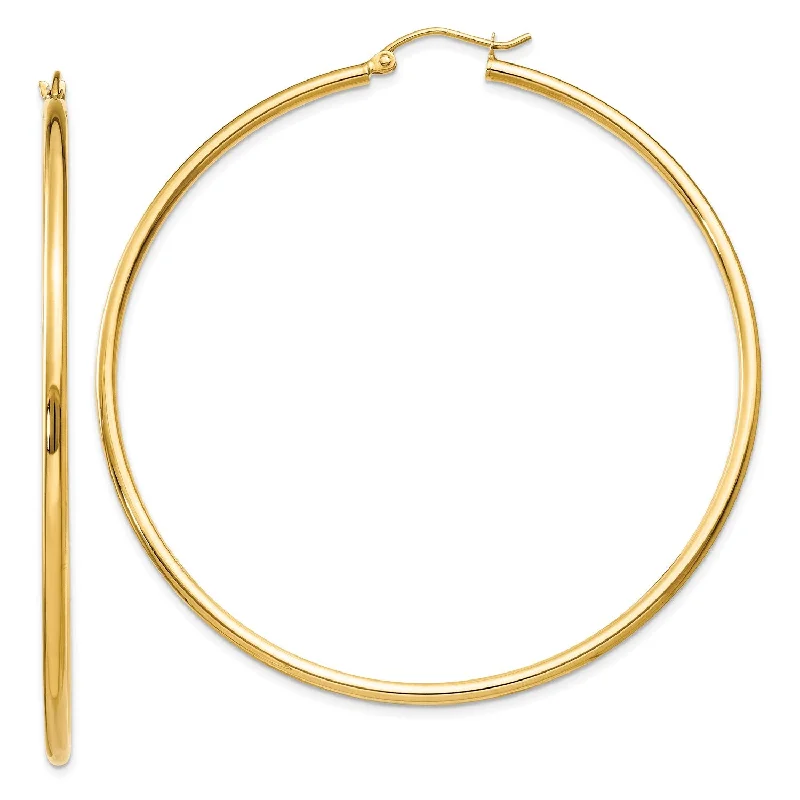 Jewelry Clearance Sale – Final Reductions 14KT Yellow Gold 60X2MM Hoop Earrings