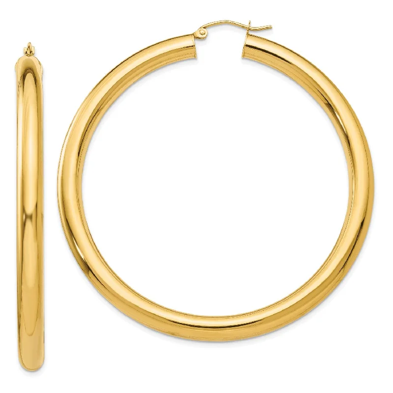 Exclusive Jewelry Bundles At Discounted Rates 14KT Yellow Gold 60X5MM Hoop Earrings