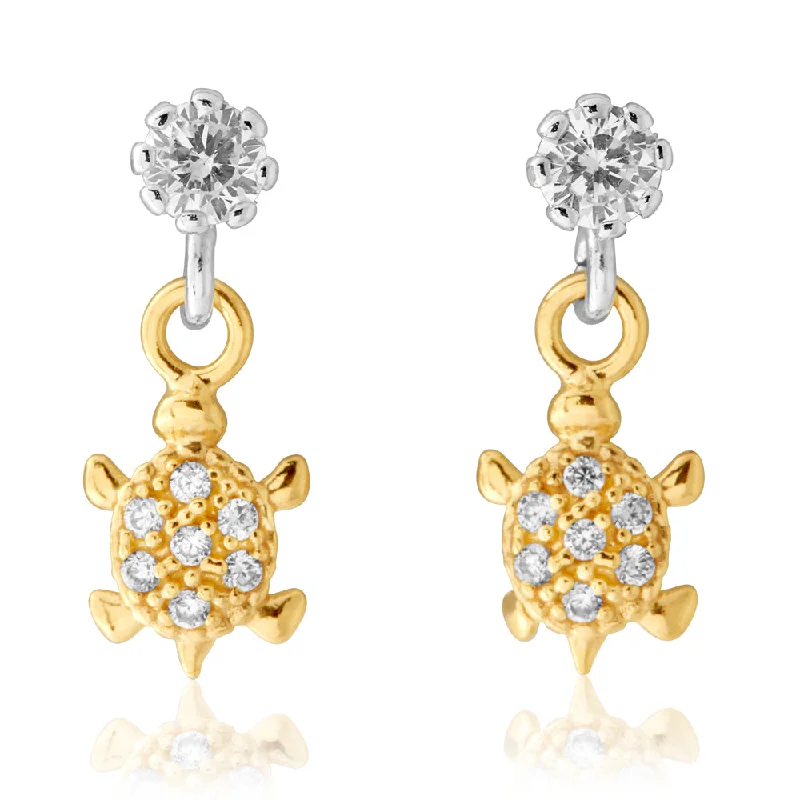 Best Jewelry Sale – Shop Exclusive Designs Now 9ct Gold Silverfilled Cubic Zirconia Turtle Drop Earrings Best Jewelry Sale – Shop Exclusive Designs Now 9ct Gold Silverfilled Cubic Zirconia Turtle Drop Earrings