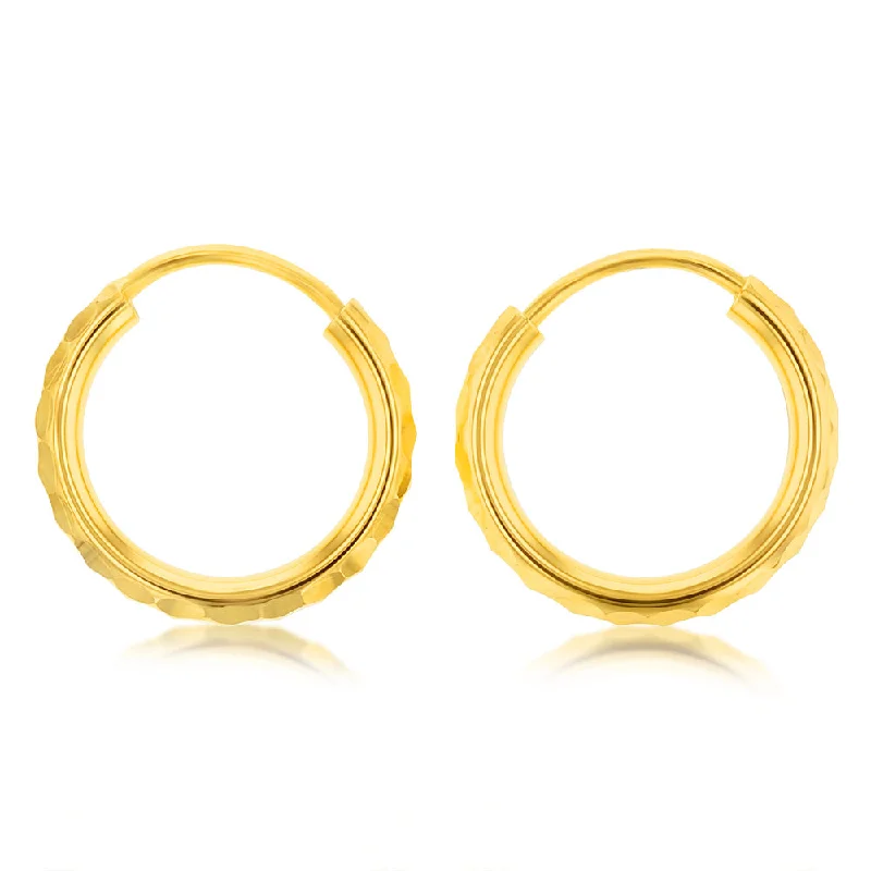 Jewelry Flash Sale – Stylish Designs At Unbeatable Rates 9ct Silverfilled Yellow Gold 10mm Diamond Cut Sleeper Jewelry Flash Sale – Stylish Designs At Unbeatable Rates 9ct Silverfilled Yellow Gold 10mm Diamond Cut Sleeper