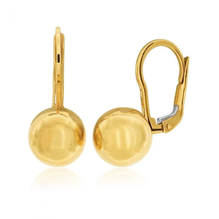 Shop Dazzling Jewelry With Special Promotional Discounts 9ct Yellow Gold Euroball Drop Earrings