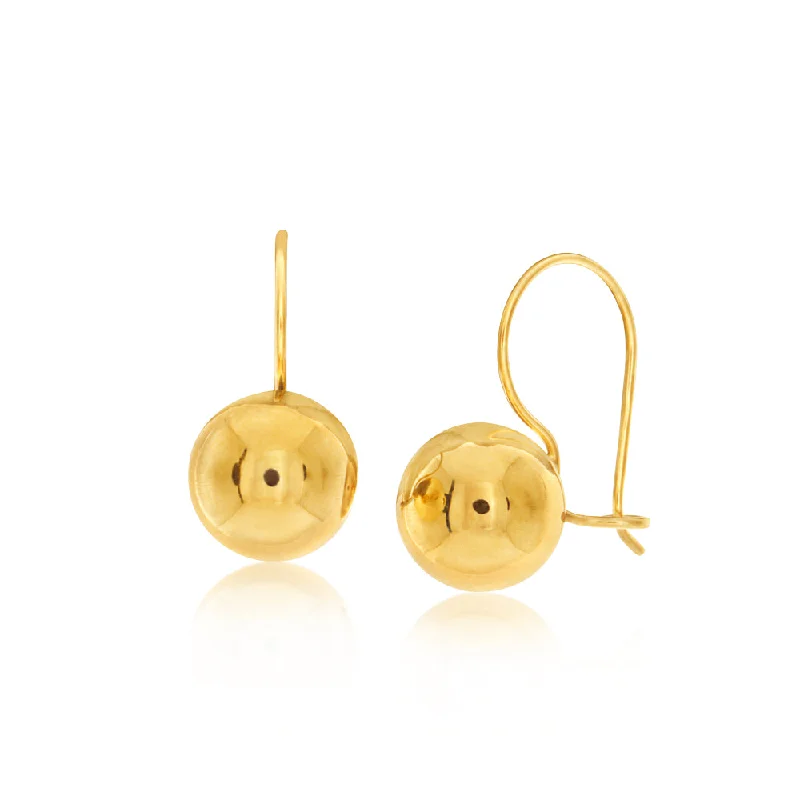Make Your Outfit Shine With Discounted Jewelry 9ct Yellow Gold Plain Ball 8mm Earwire Earrings Make Your Outfit Shine With Discounted Jewelry 9ct Yellow Gold Plain Ball 8mm Earwire Earrings