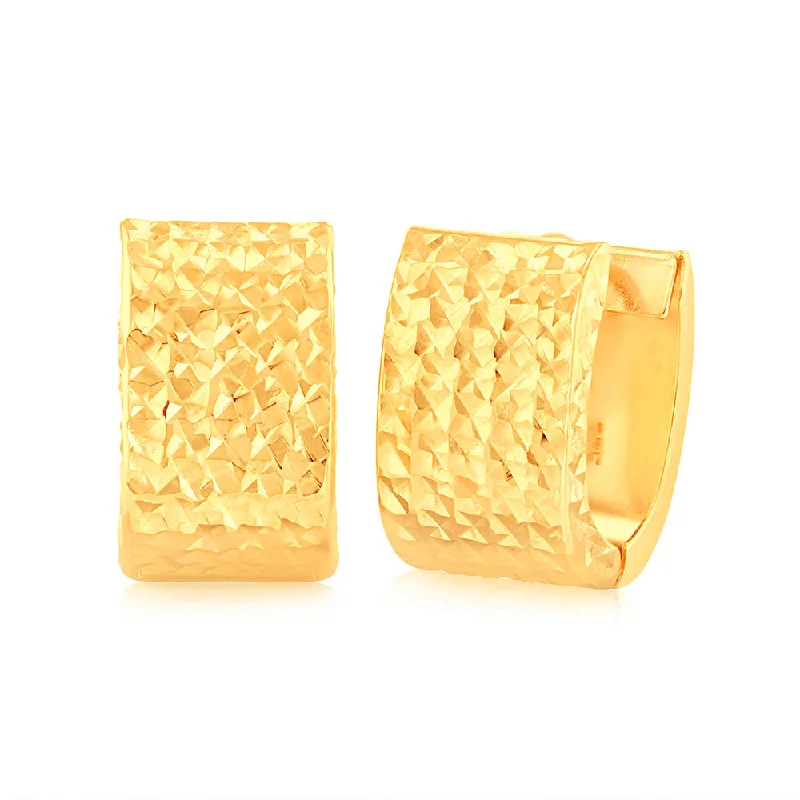 Elegant Necklaces And Bracelets At Limited-Time Offers 9ct Yellow Gold Textured Huggie Hoop Earrings Elegant Necklaces And Bracelets At Limited-Time Offers 9ct Yellow Gold Textured Huggie Hoop Earrings