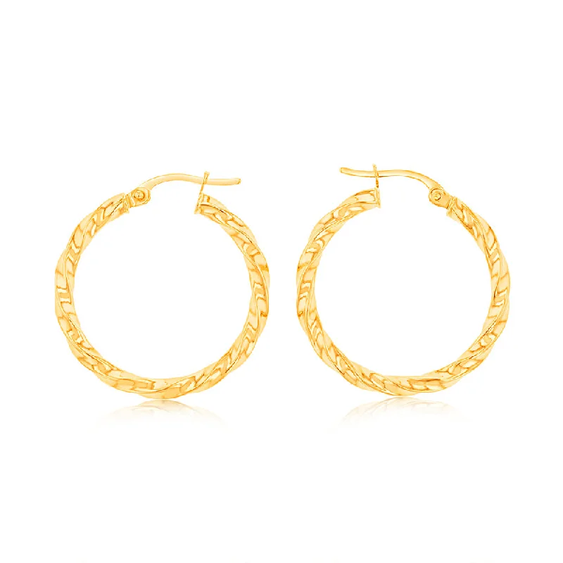 Save On Luxury Jewelry Pieces – Limited-Time Offers 9ct Yellow Gold twist 20mm Hoops Earrings Save On Luxury Jewelry Pieces – Limited-Time Offers 9ct Yellow Gold twist 20mm Hoops Earrings
