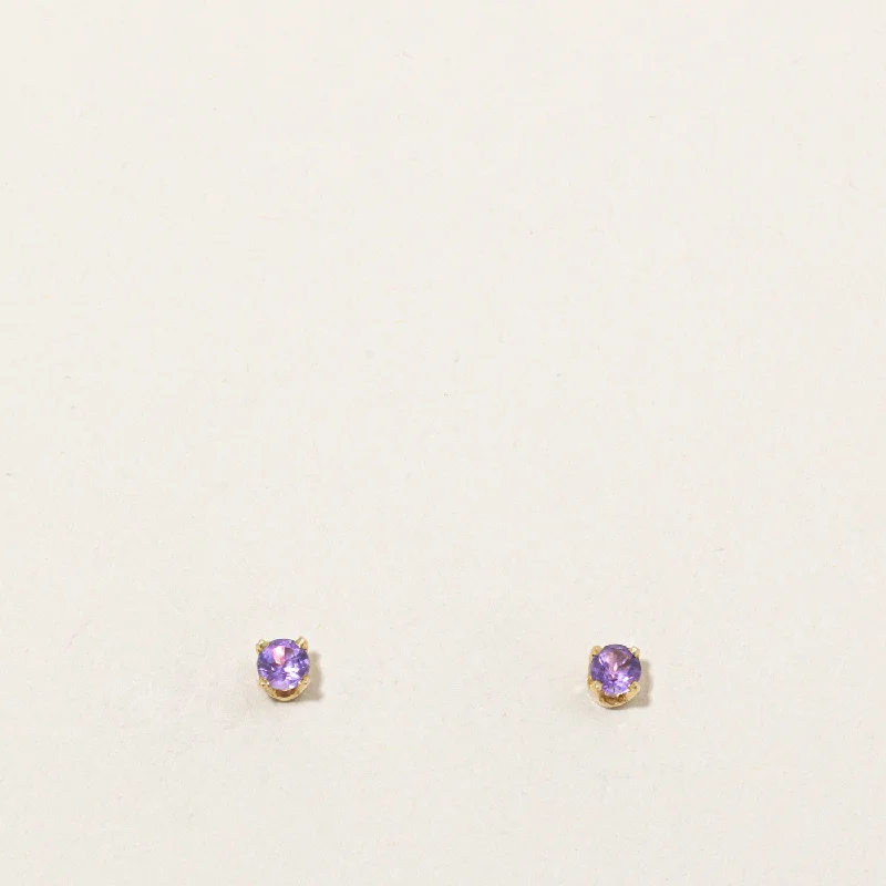 Limited-Time Offer On Elegant Jewelry Pieces Amethyst Stud Earrings | 0.18ctw |