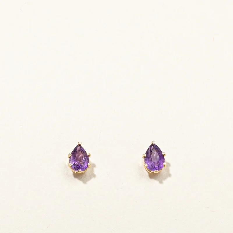 Handcrafted Beauty At Affordable Prices Amethyst Stud Earrings | 1.20ctw |