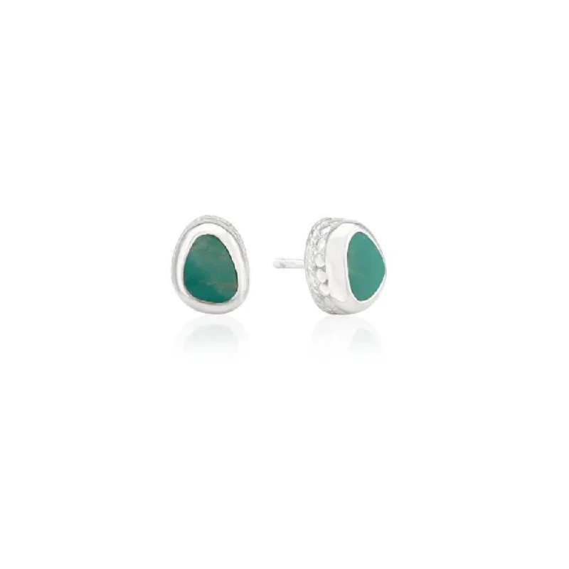 Handcrafted Beauty At Affordable Prices Anna Beck Sterling Silver Turquoise Asymmetrical Stud Earrings Handcrafted Beauty At Affordable Prices Anna Beck Sterling Silver Turquoise Asymmetrical Stud Earrings