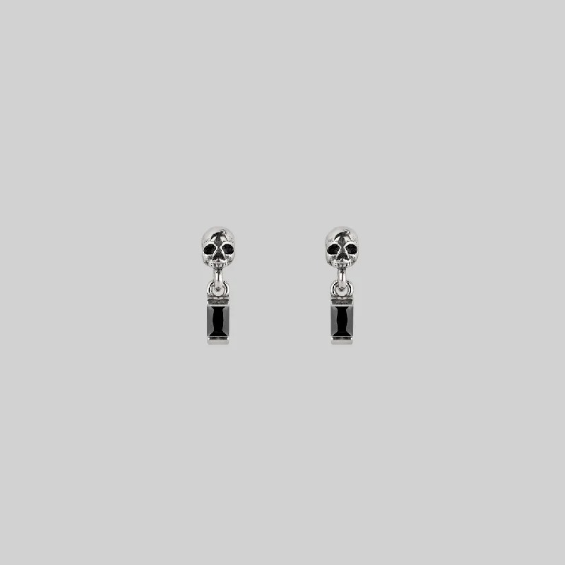Best-Selling Jewelry Now Available At Special Deals BEAUX. Tiny Skull & Black Spinel Stud Earrings - Silver Best-Selling Jewelry Now Available At Special Deals BEAUX. Tiny Skull & Black Spinel Stud Earrings - Silver