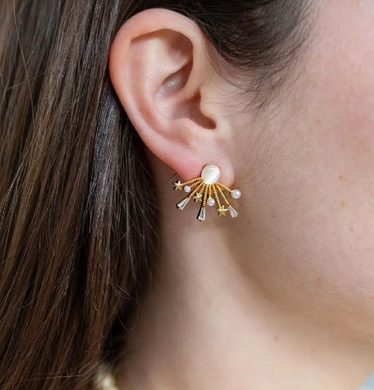 Affordable Gold-Plated Jewelry For Modern Fashion Starburst Studs