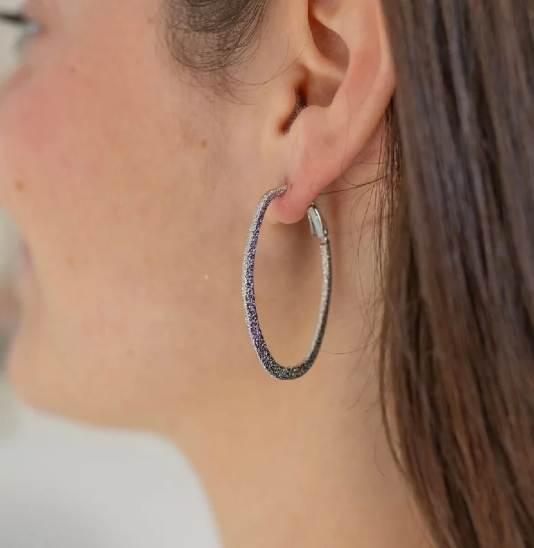 Limited-Stock Jewelry Clearance – Grab Your Favorites Now Brushed Silver Oval Hoops