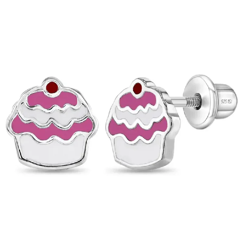 Handcrafted Jewelry Sale – Unique Designs At Low Prices Children's Sterling Silver & Enamel Cupcake Stud Earrings Handcrafted Jewelry Sale – Unique Designs At Low Prices Children's Sterling Silver & Enamel Cupcake Stud Earrings