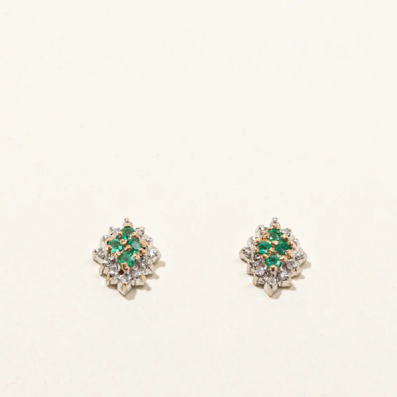 Don't Miss These Dazzling Jewelry Discounts Cluster Emerald & Diamond Stud Earrings | 0.06ctw | 0.09ctw | Don't Miss These Dazzling Jewelry Discounts Cluster Emerald & Diamond Stud Earrings | 0.06ctw | 0.09ctw |
