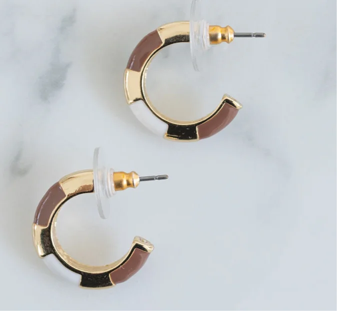 Flash Sale On Exquisite Jewelry – Don't Miss Out Coffee and Cream Hoops