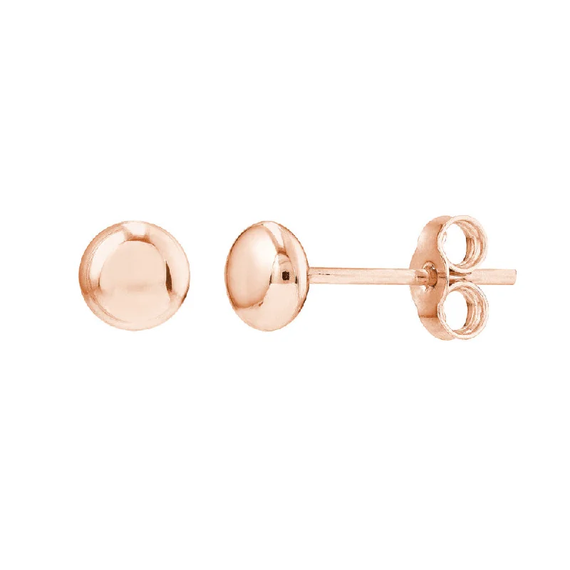 Discounted Jewelry For A Glamorous Look 14k Flat Round Pebble Stud Earrings