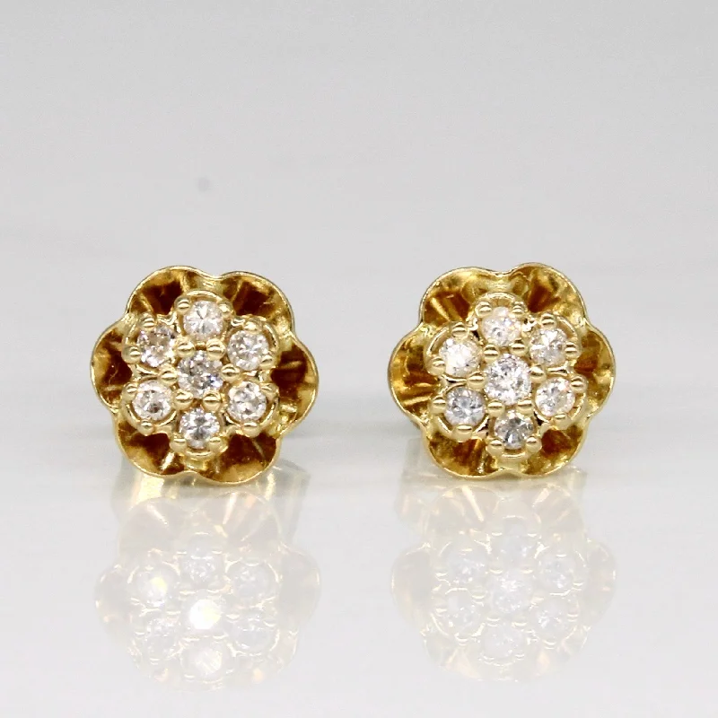 Best Jewelry Deals – Premium Quality At Exclusive Discounts Cluster Diamond Stud Earrings | 0.14ctw | Best Jewelry Deals – Premium Quality At Exclusive Discounts Cluster Diamond Stud Earrings | 0.14ctw |