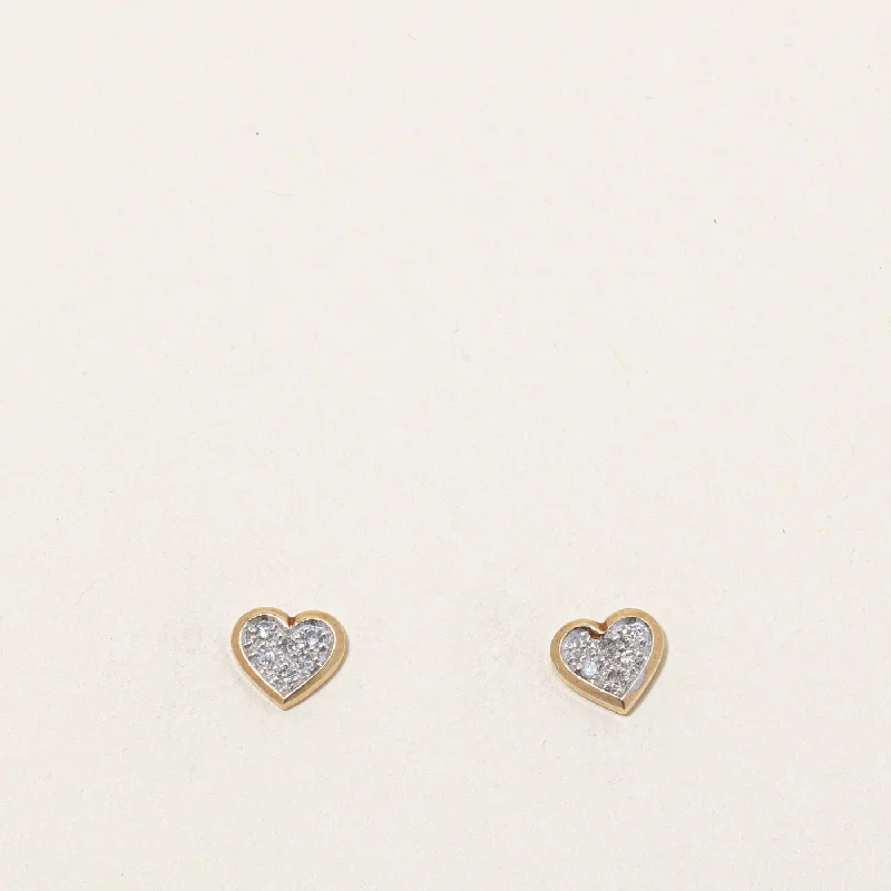 Limited-Stock Jewelry Sale – Once It's Gone, It's Gone Diamond Heart Stud Earrings | 0.06ctw | Limited-Stock Jewelry Sale – Once It's Gone, It's Gone Diamond Heart Stud Earrings | 0.06ctw |