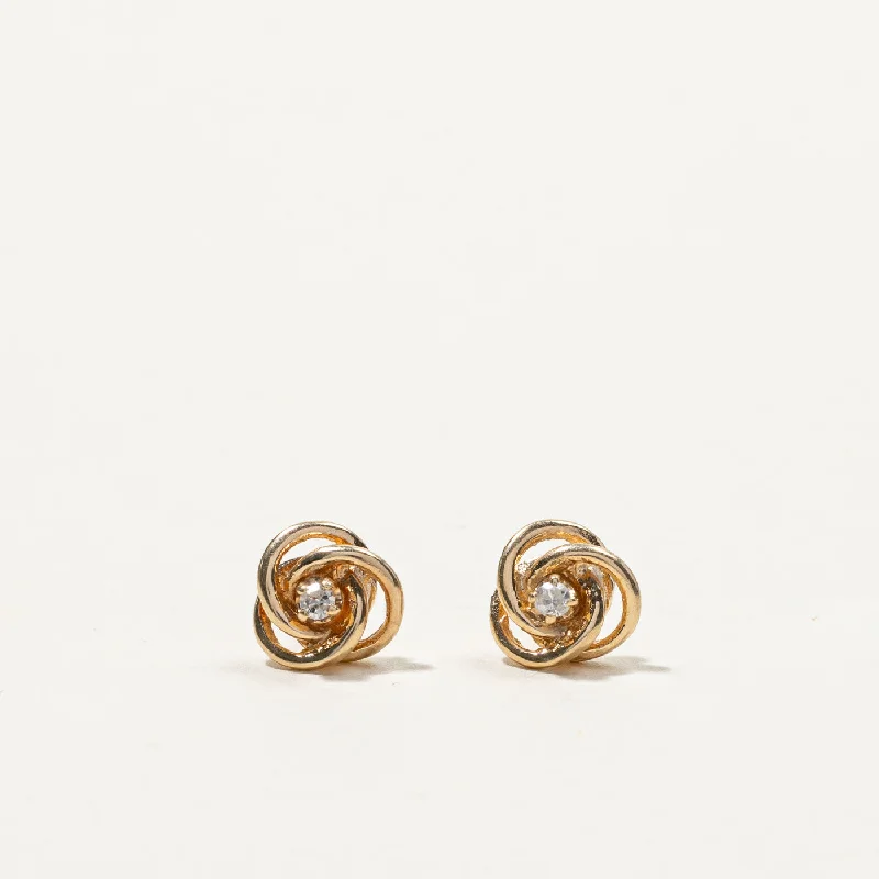 Limited-Stock Jewelry Sale – Shop Before It's Gone Diamond Knot Stud Earrings | 0.03ctw | Limited-Stock Jewelry Sale – Shop Before It's Gone Diamond Knot Stud Earrings | 0.03ctw |
