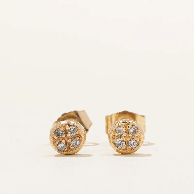 Shop Fine Jewelry With Amazing Deals Diamond Cluster Stud Earrings | 0.04ctw |