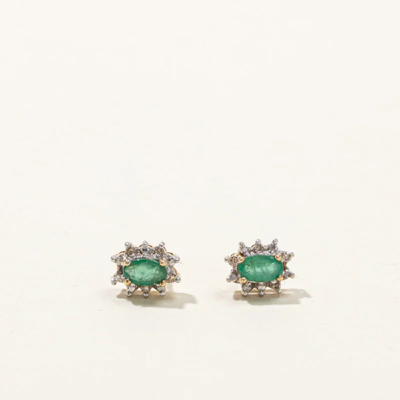 Shop Signature Jewelry Styles At Exclusive Prices Emerald & Diamond Stud Earrings | 0.30ctw | 0.05ctw | Shop Signature Jewelry Styles At Exclusive Prices Emerald & Diamond Stud Earrings | 0.30ctw | 0.05ctw |