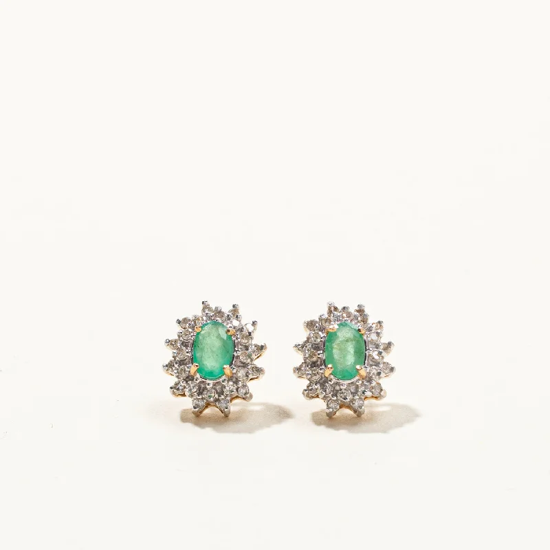 Affordable Elegance – Special Jewelry Sale Now Live Emerald & Diamond Stud Earrings | 0.60ctw | 0.24ctw | Affordable Elegance – Special Jewelry Sale Now Live Emerald & Diamond Stud Earrings | 0.60ctw | 0.24ctw |