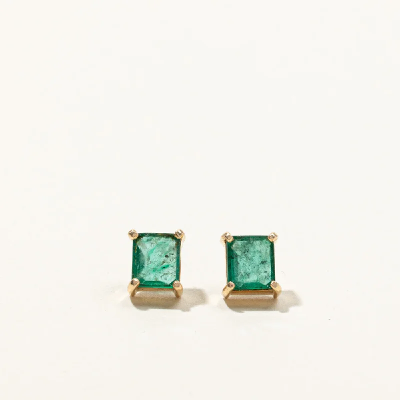 Upgrade Your Jewelry Collection For Less Emerald Stud Earrings | 1.60ctw |
