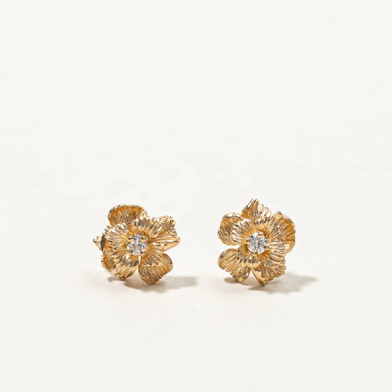 Jewelry Sale Bonanza – Grab Your Sparkle Now Flower Design Diamond Stud Earrings | 0.06ctw | Jewelry Sale Bonanza – Grab Your Sparkle Now Flower Design Diamond Stud Earrings | 0.06ctw |