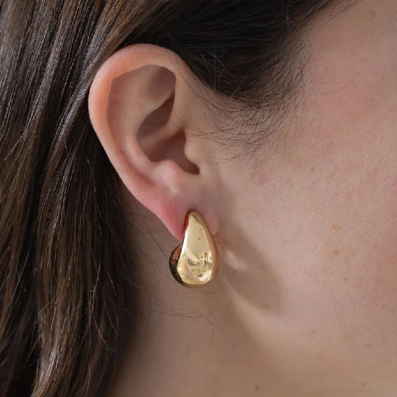 Shop Dazzling Jewelry With Special Promotional Discounts Gold Puffy Teardrops