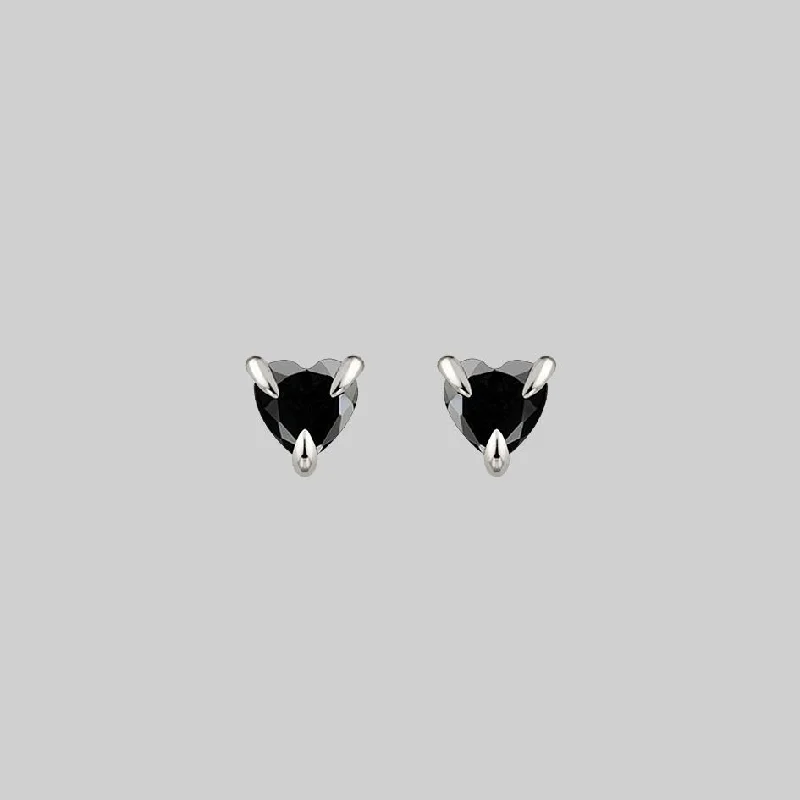 Flash Deals On Fine Jewelry – Shop Before It's Gone HEART & SOUL. Black Spinel Heart Stud Earrings - Silver Flash Deals On Fine Jewelry – Shop Before It's Gone HEART & SOUL. Black Spinel Heart Stud Earrings - Silver