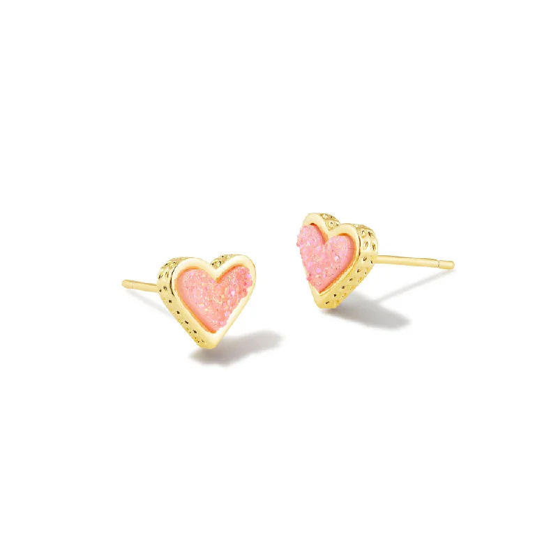 Gold Light Pink Drusy
