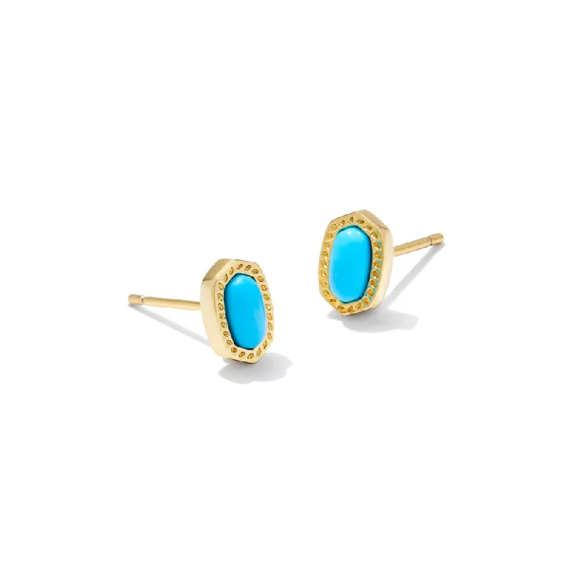 Everyday Jewelry Essentials Now On Sale Kendra Scott Mini Ellie Stud Earrings - Gold Turquoise Everyday Jewelry Essentials Now On Sale Kendra Scott Mini Ellie Stud Earrings - Gold Turquoise