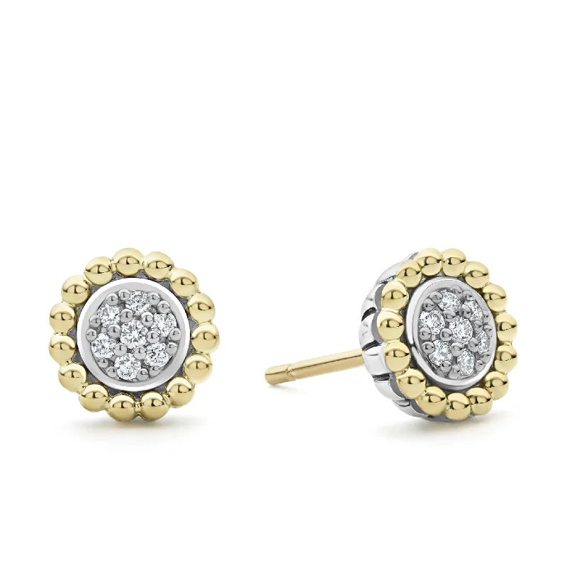 Don't Miss Our Biggest Jewelry Sale Of The Season Lagos Caviar Lux Two Tone Diamond Stud Earrings Don't Miss Our Biggest Jewelry Sale Of The Season Lagos Caviar Lux Two Tone Diamond Stud Earrings