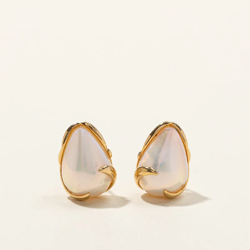 Make Your Outfit Shine With Discounted Jewelry Mabe Pearl Stud Earrings