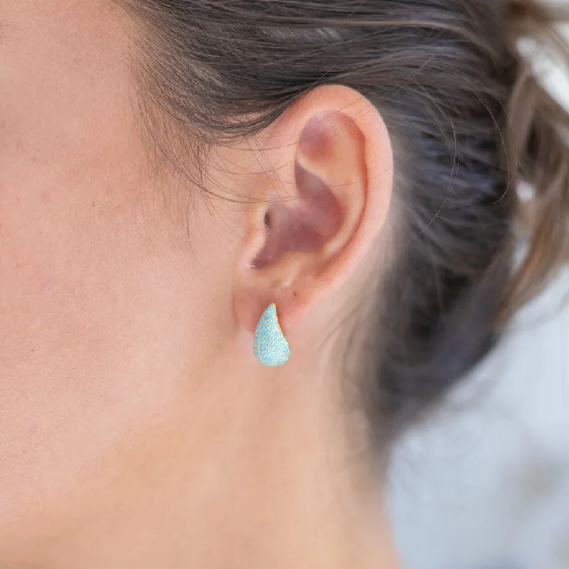 Elegant Jewelry Styles At Budget-Friendly Prices Mini Turquoise Drop Studs